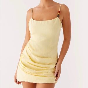Peppermayo Yellow linen Dress